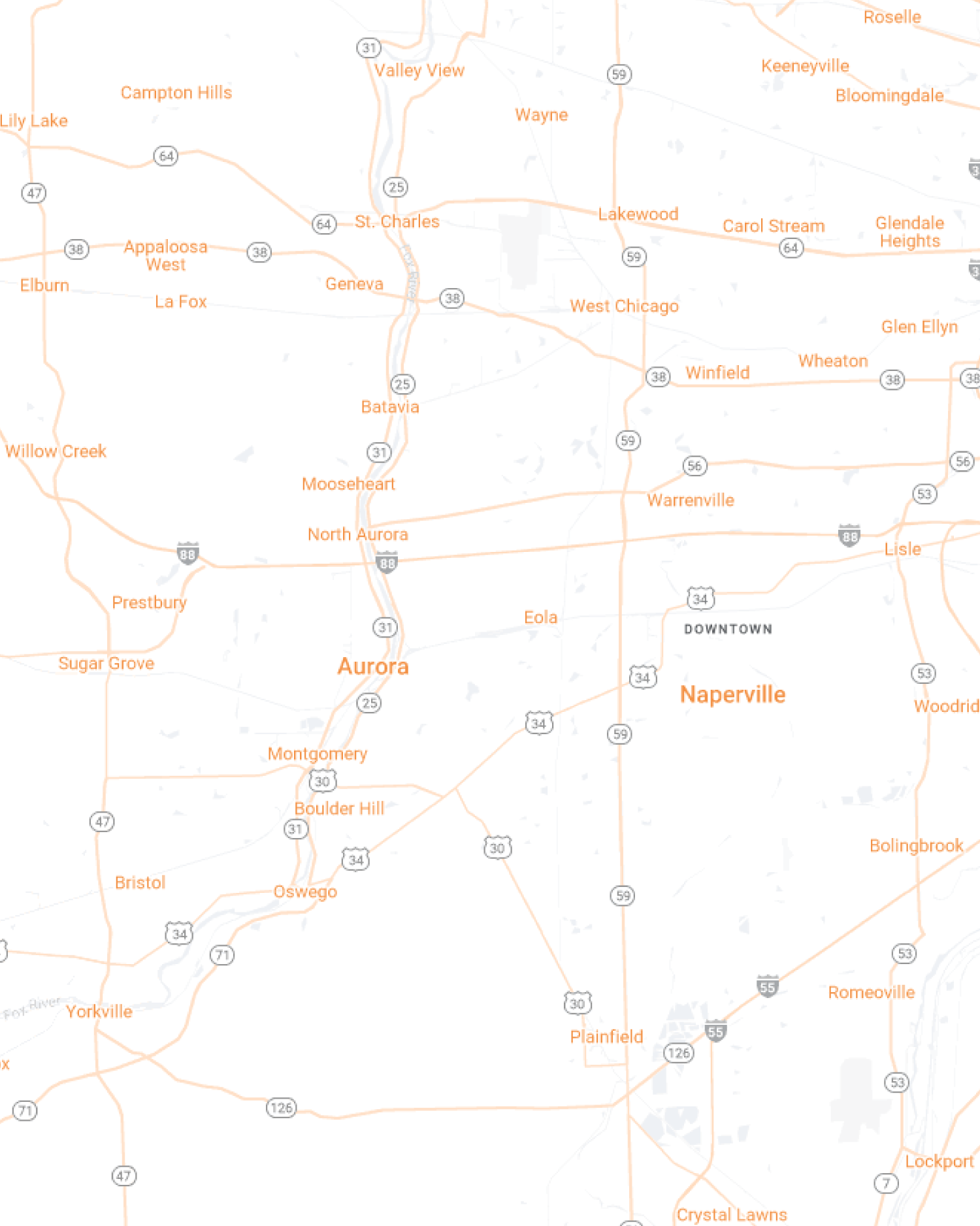 Naperville Mobile Map View