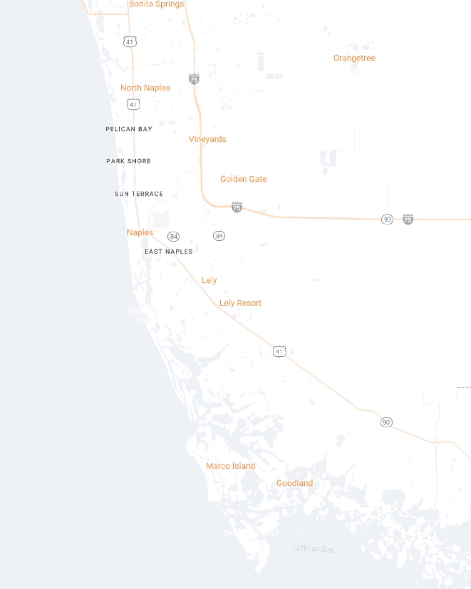 Southwest Florida Maidkart Mobile Map