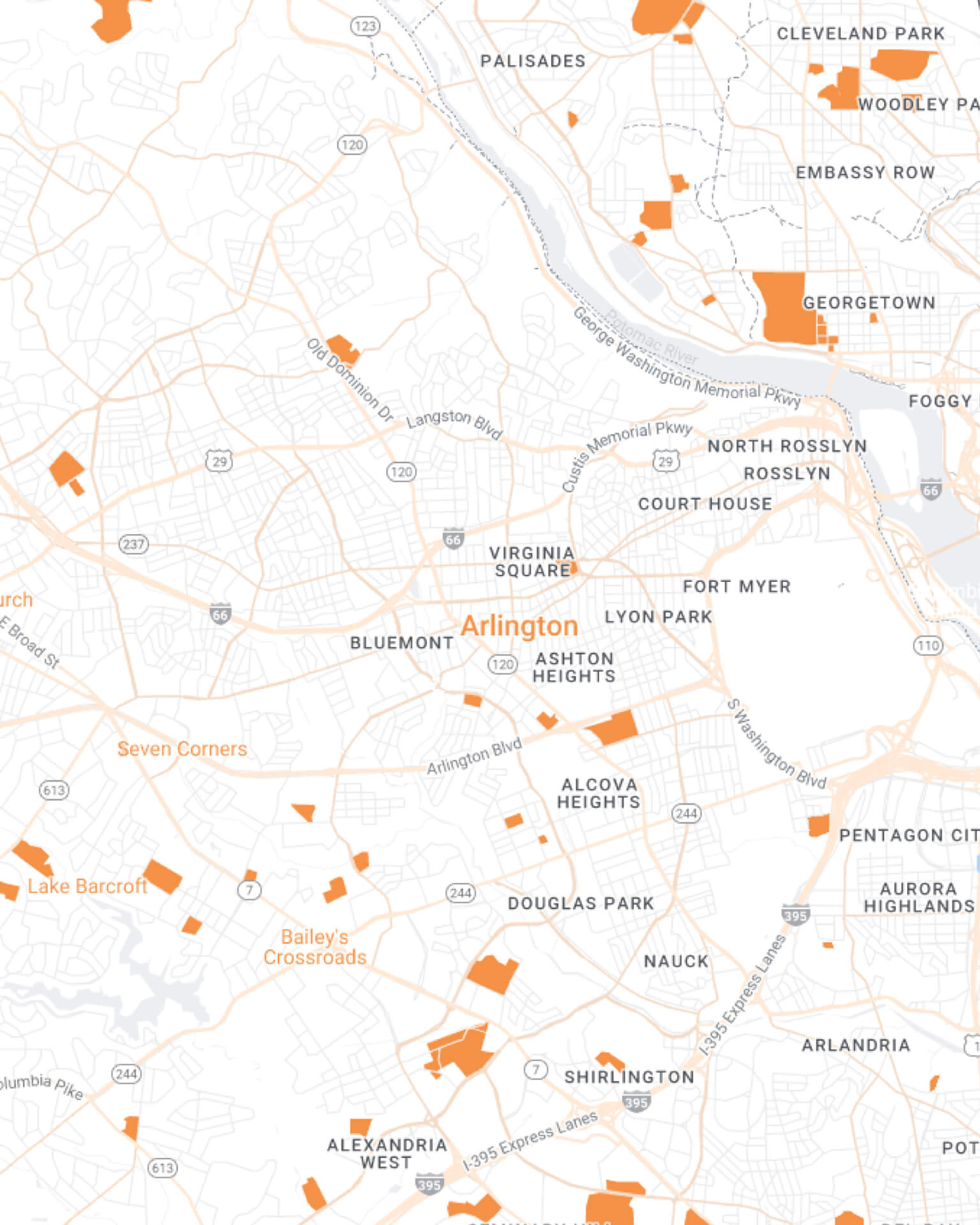 Arlington Maidkart Mobile Map