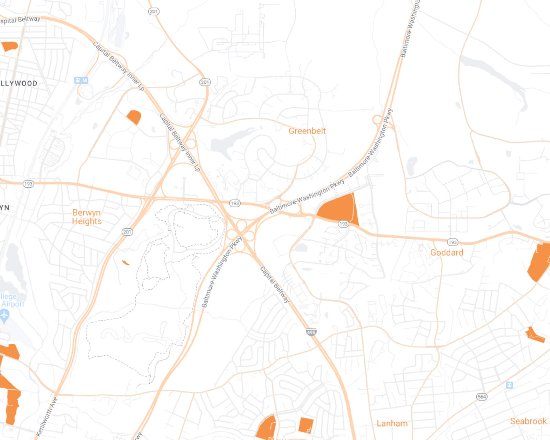 Greenbelt Maidkart Desktop Map