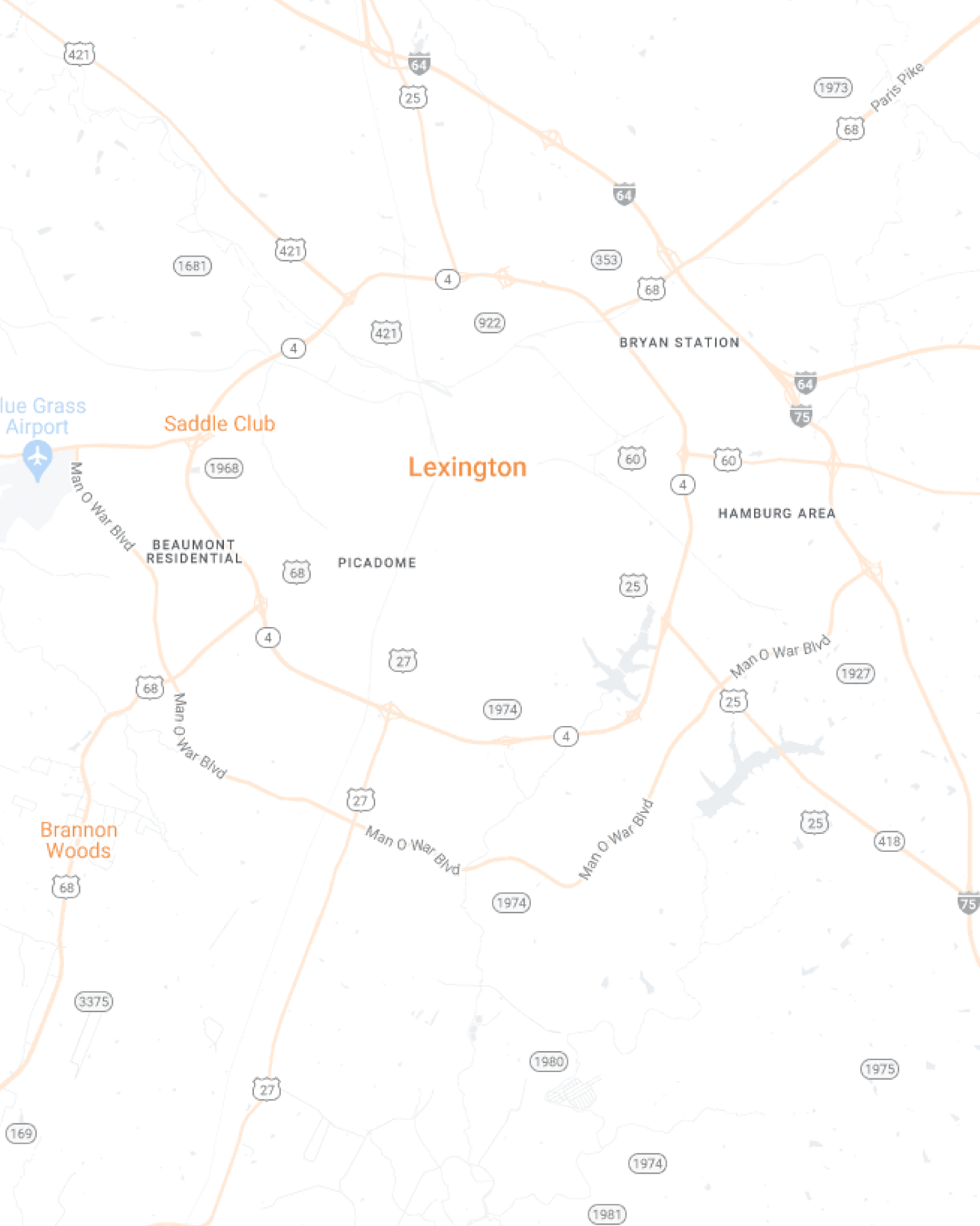 Lexington Maidkart Mobile Map