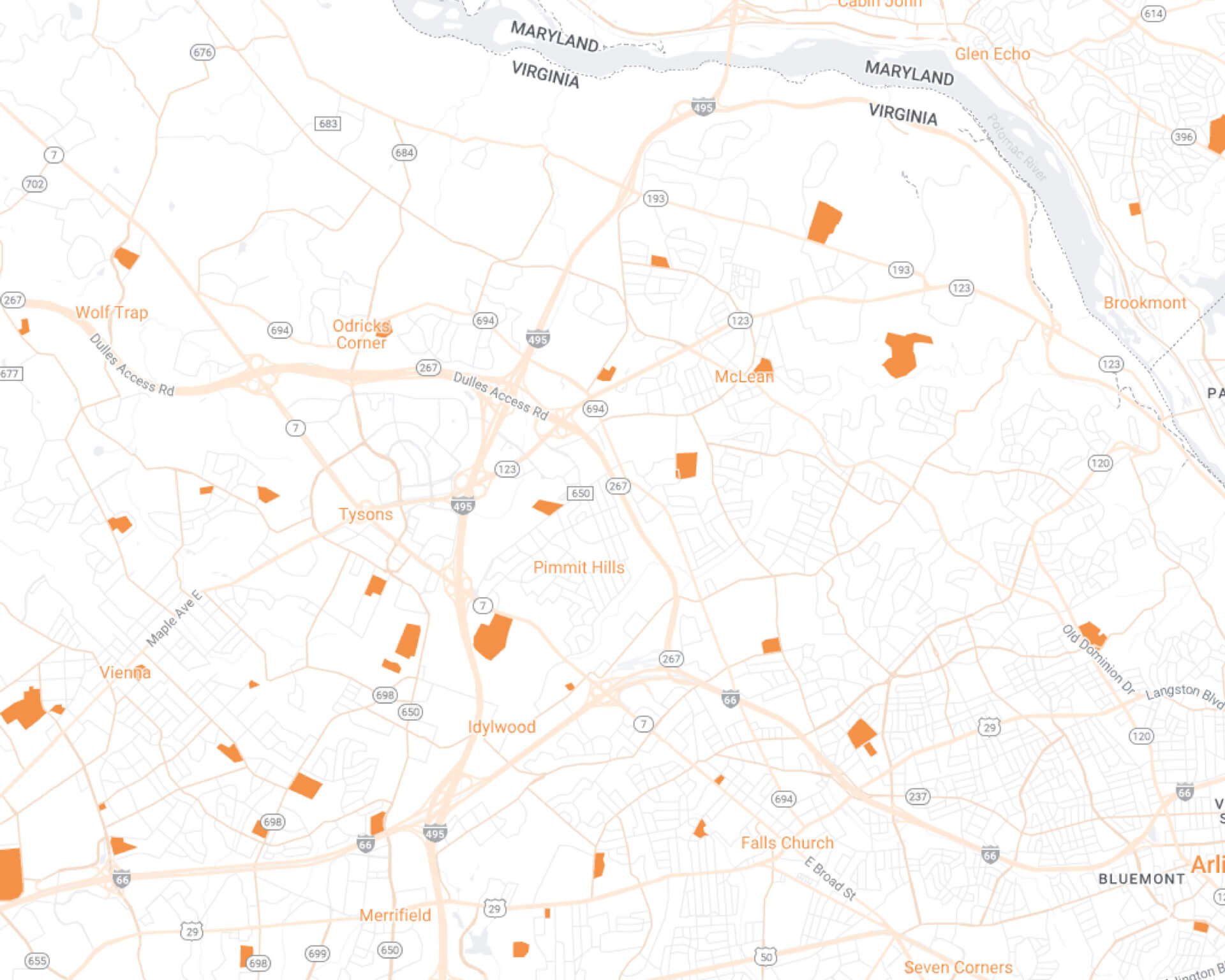 McLean Maidkart Desktop Map