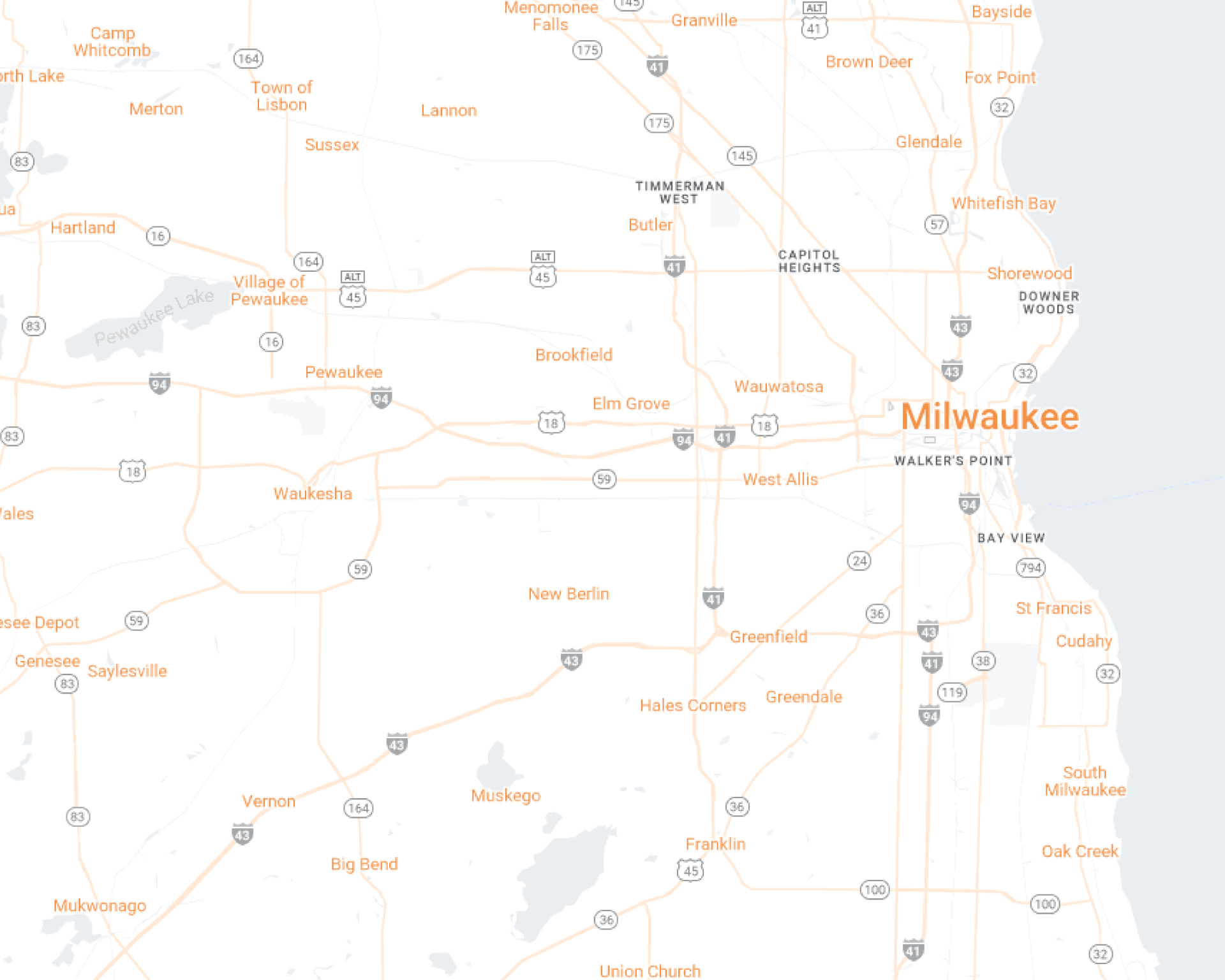 Milwaukee Maidkart Desktop Map