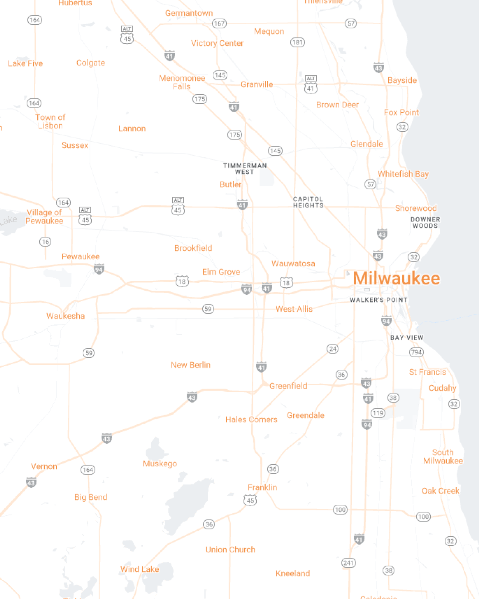 Milwaukee Maidkart Mobile Map