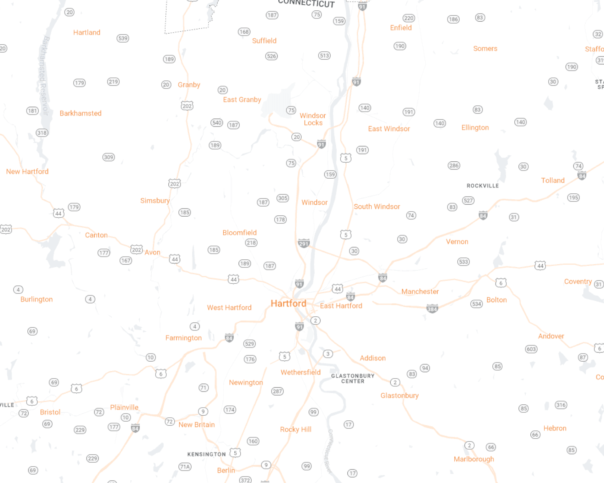 Northern CT Maidkart Desktop Map