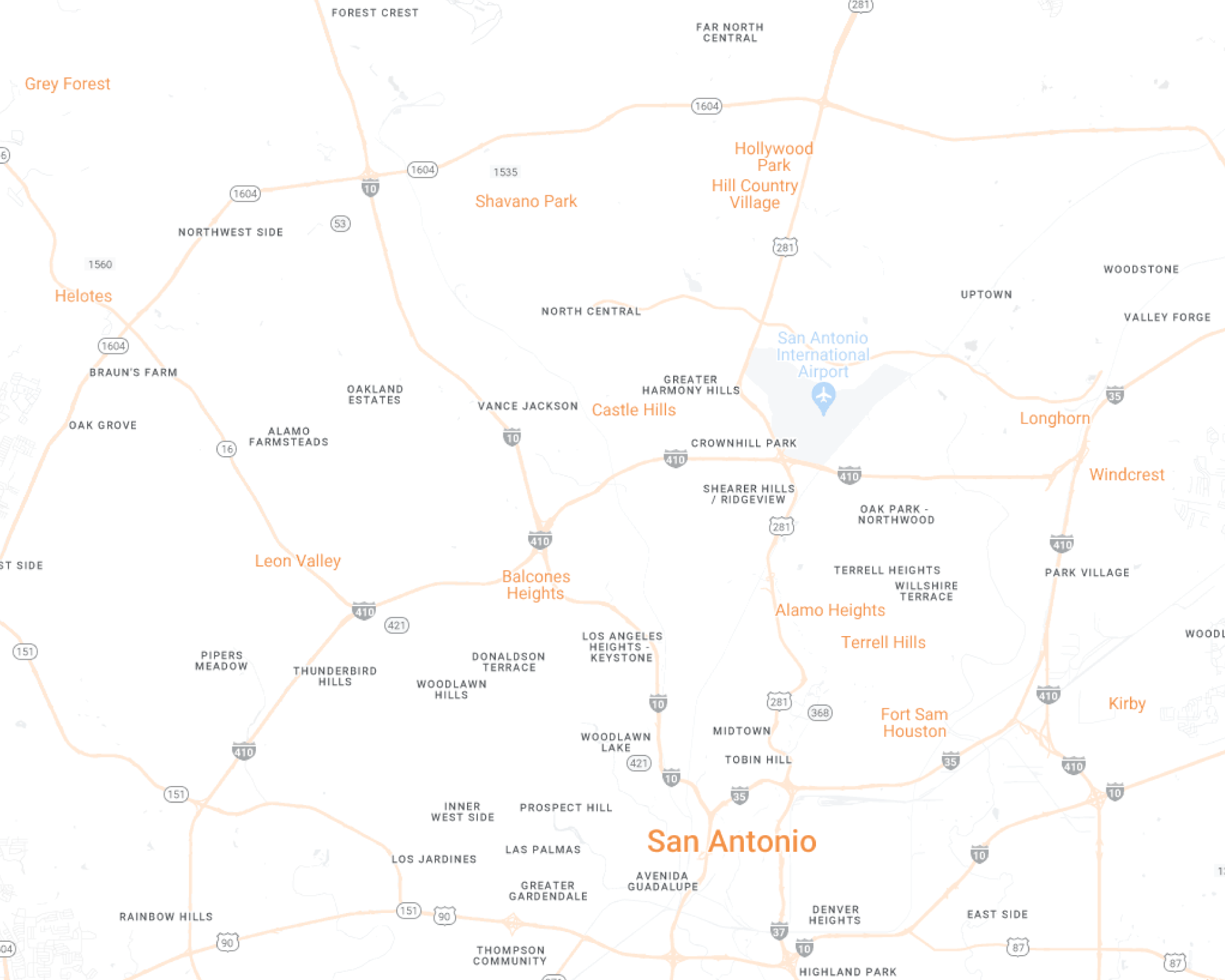 San Antonio Maidkart Desktop Map