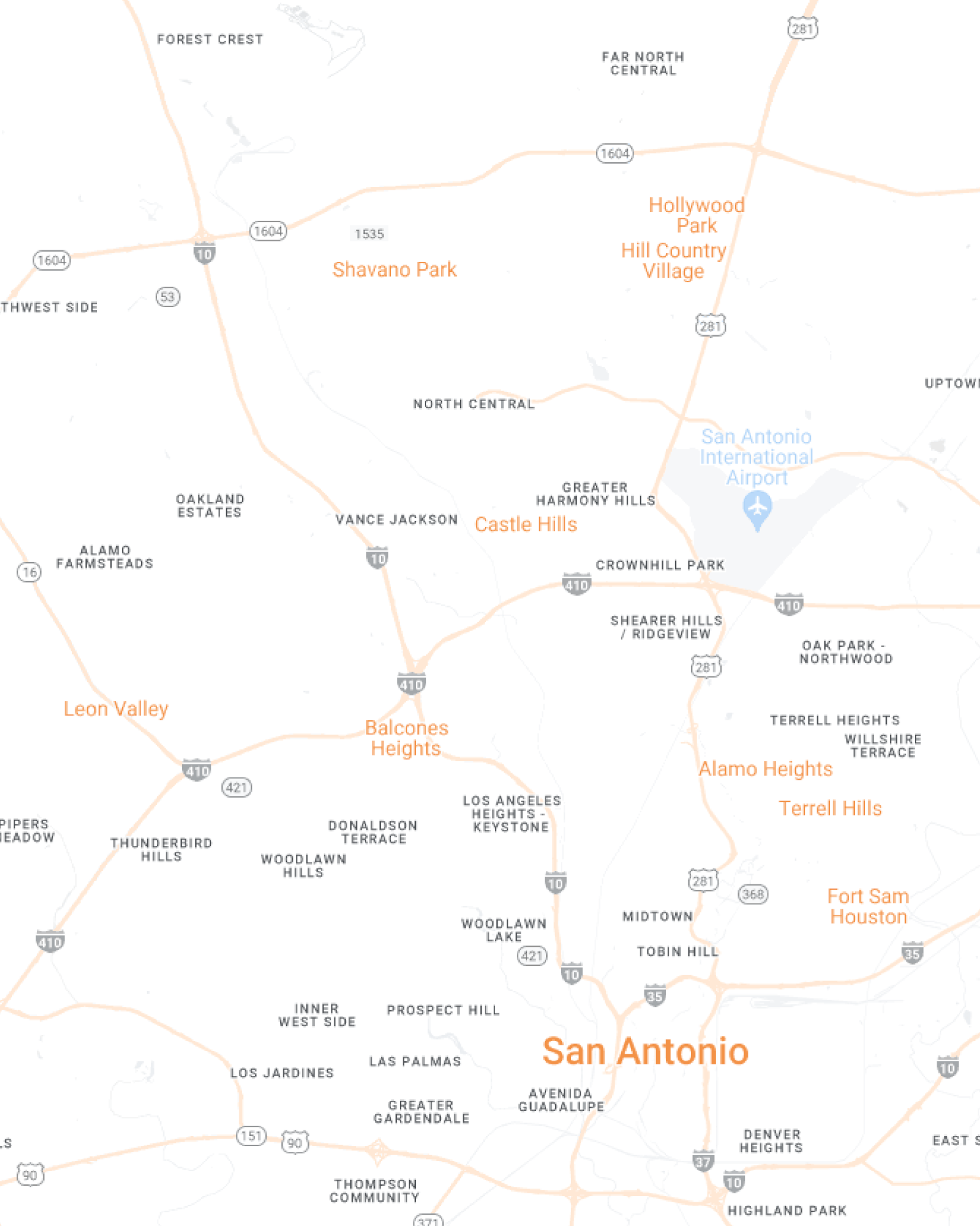 San Antonio Maidkart Mobile Map