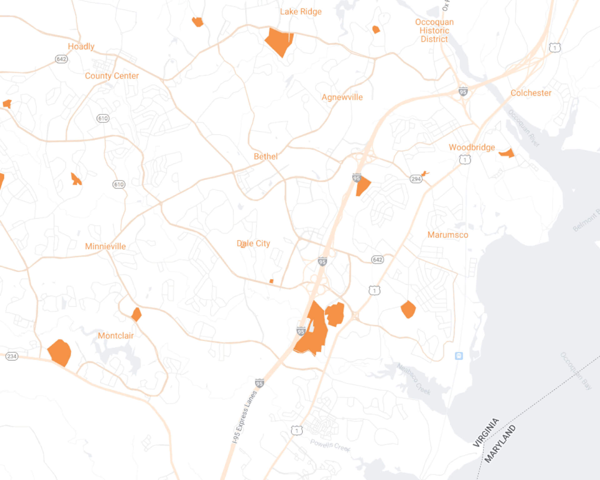 Woodbridge Maidkart Desktop Map