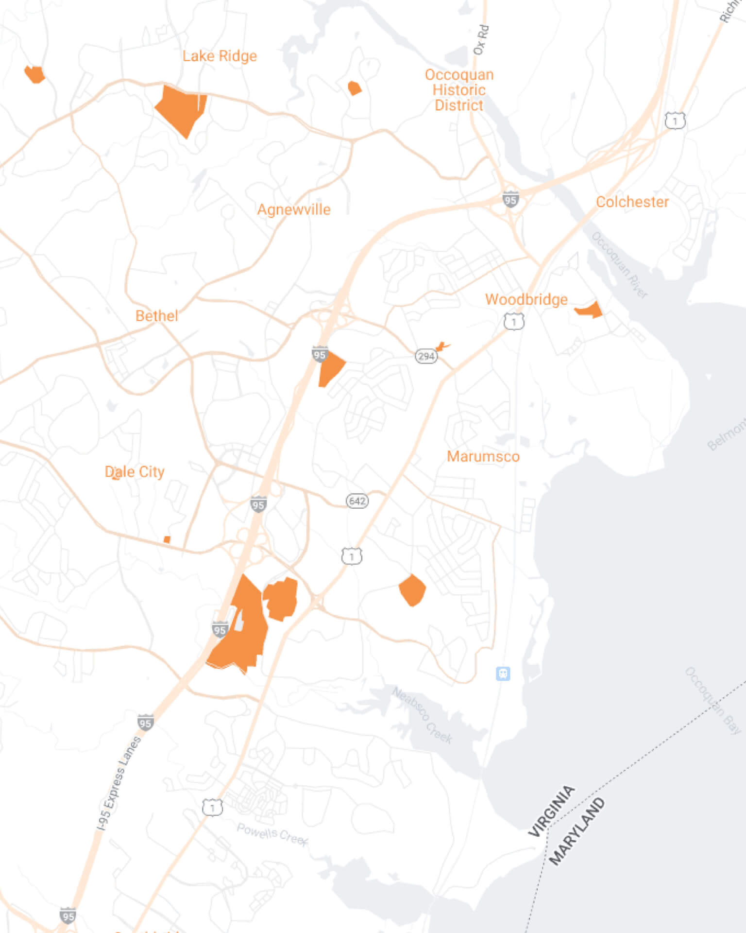 Woodbridge Maidkart Mobile Map