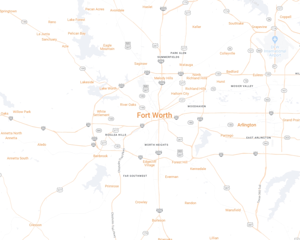 Fort Worth Map Desktop