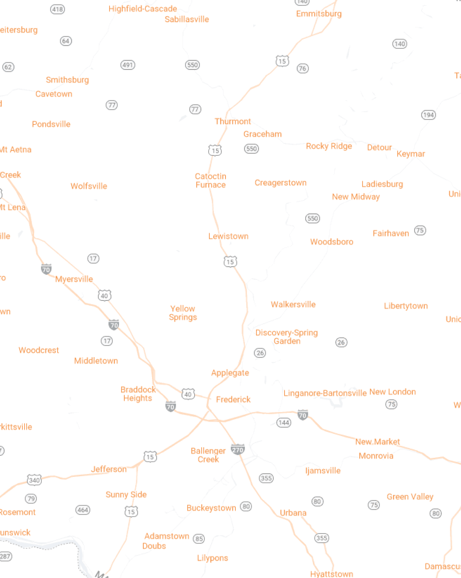 Frederick County Map Mobile