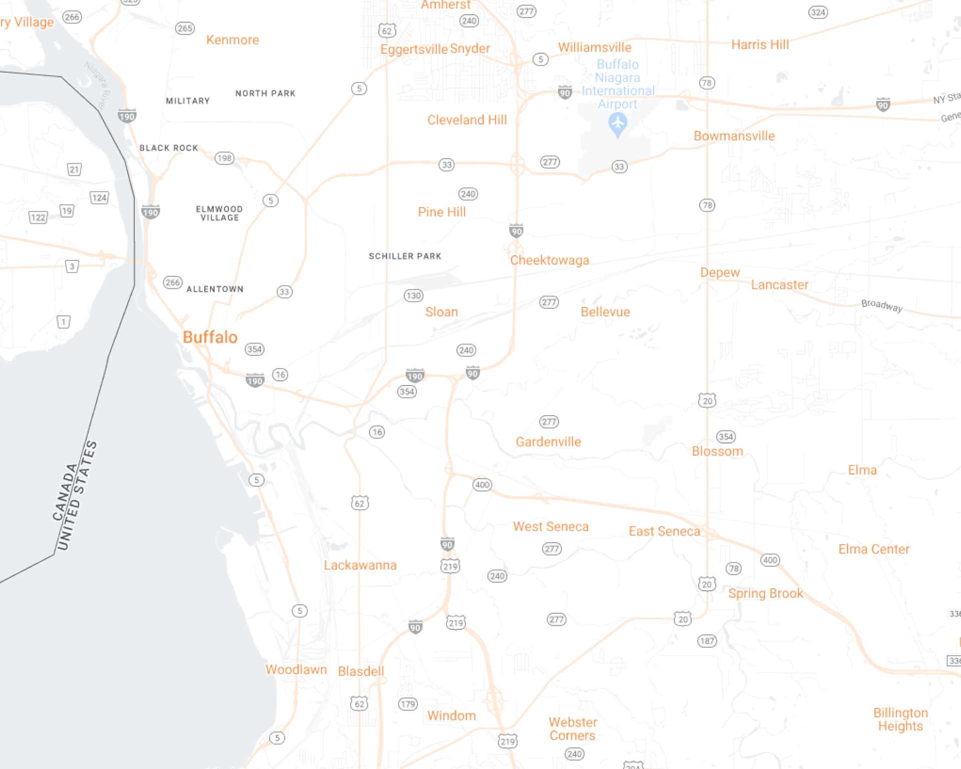 Buffalo Desktop Map