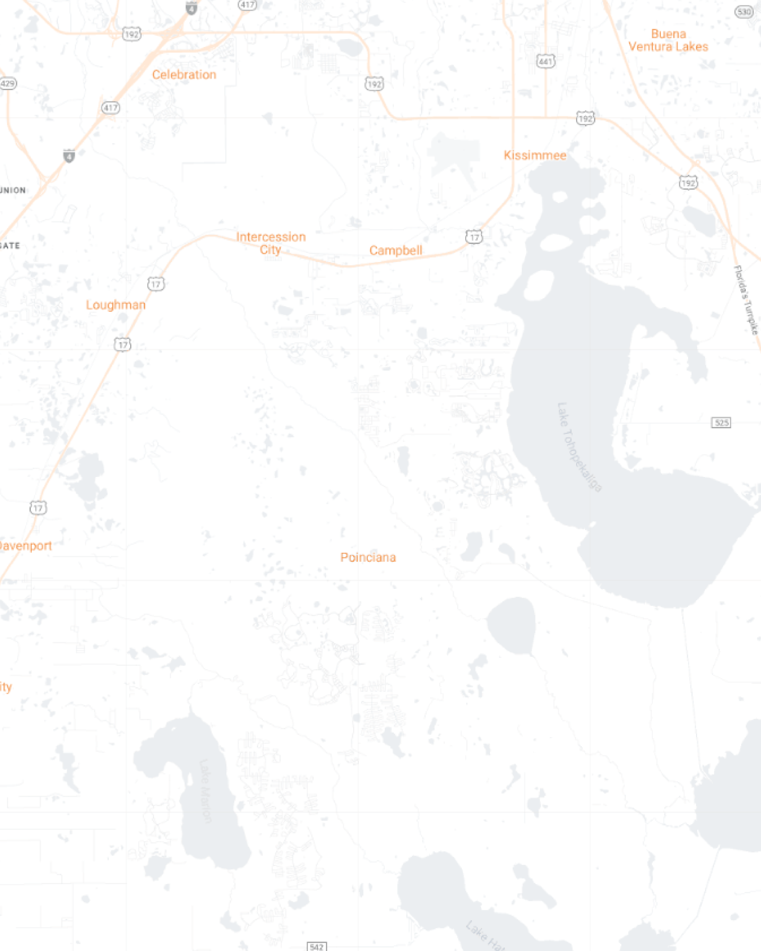 Kissimmee and Winter Garden Maidkart Mobile Map