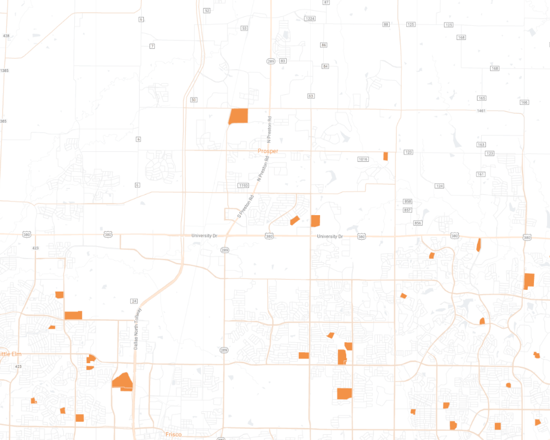 Prosper Desktop Map