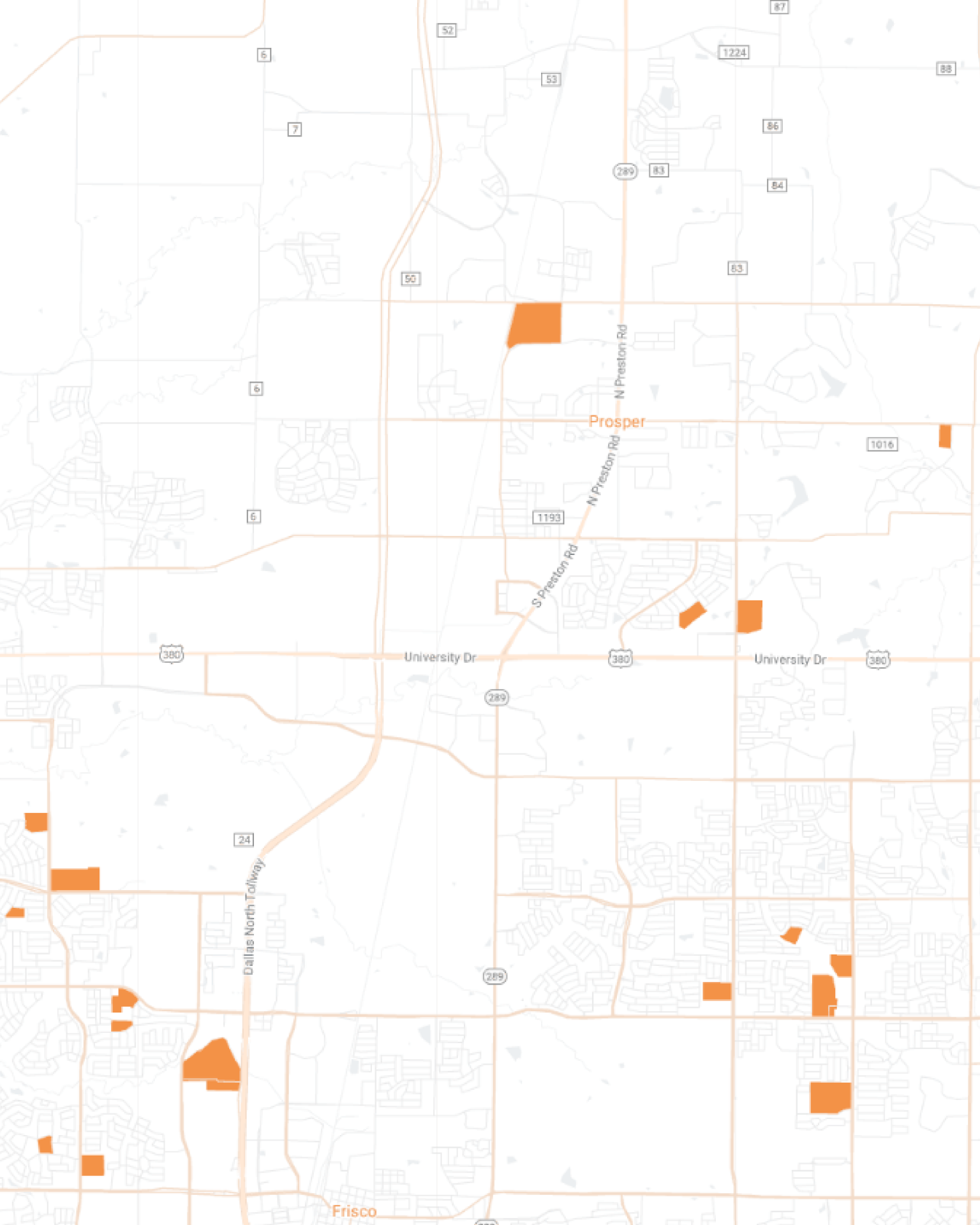 Prosper Mobile Map