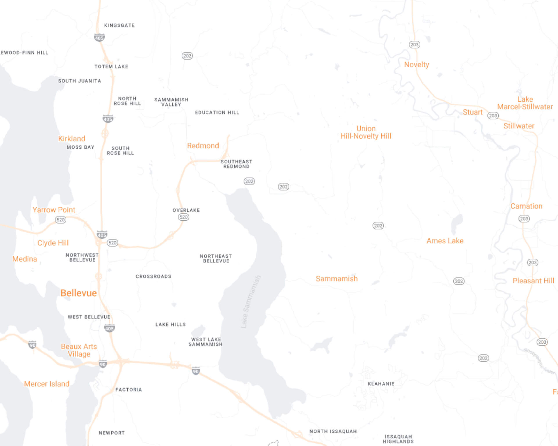 Redmond Desktop Map