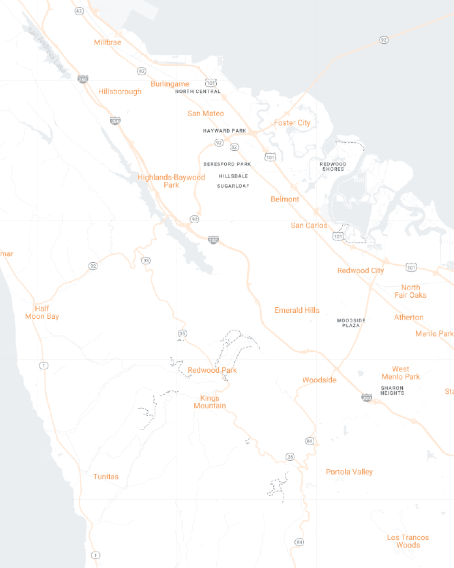 Redwood City Mobile Map