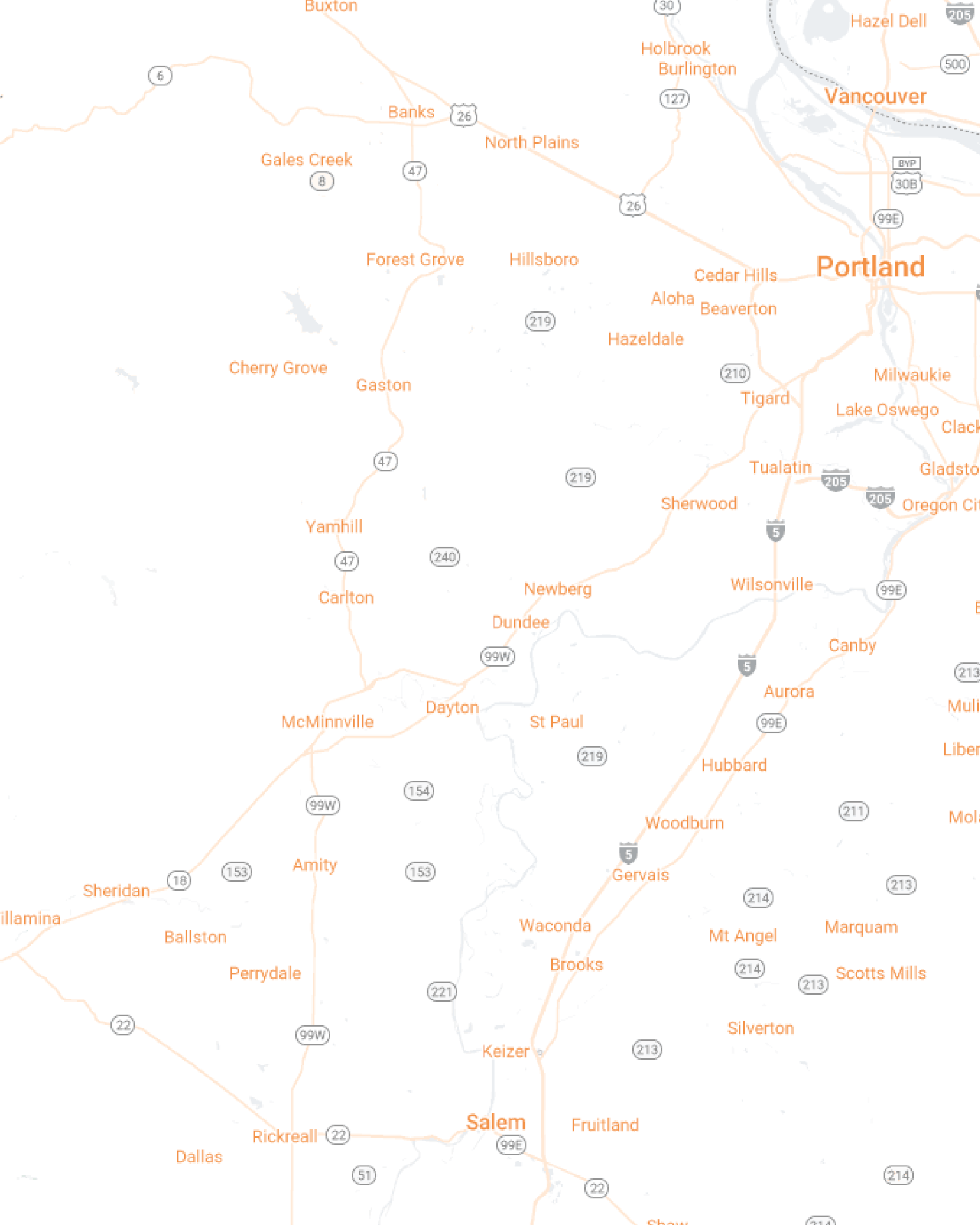 West Portland Mobile Map